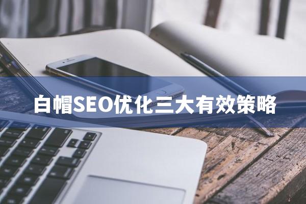 白帽SEO优化三大有效策略