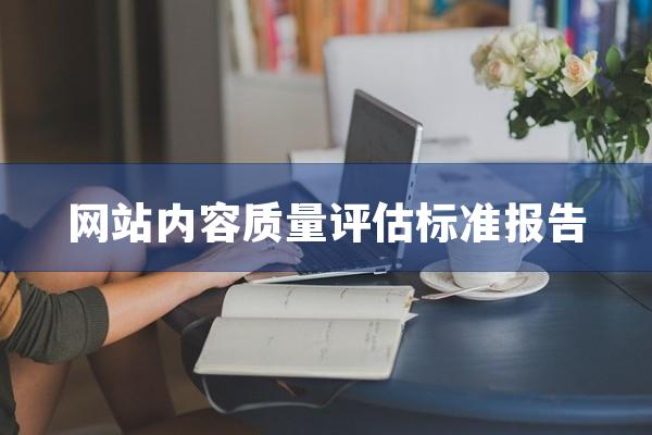 网站内容质量评估标准报告